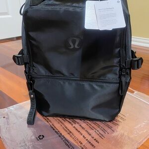 lululemon New Crew Jet Black Backpack. 22L. NWT.